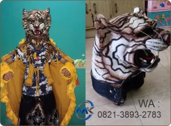 maskot drumband harimau